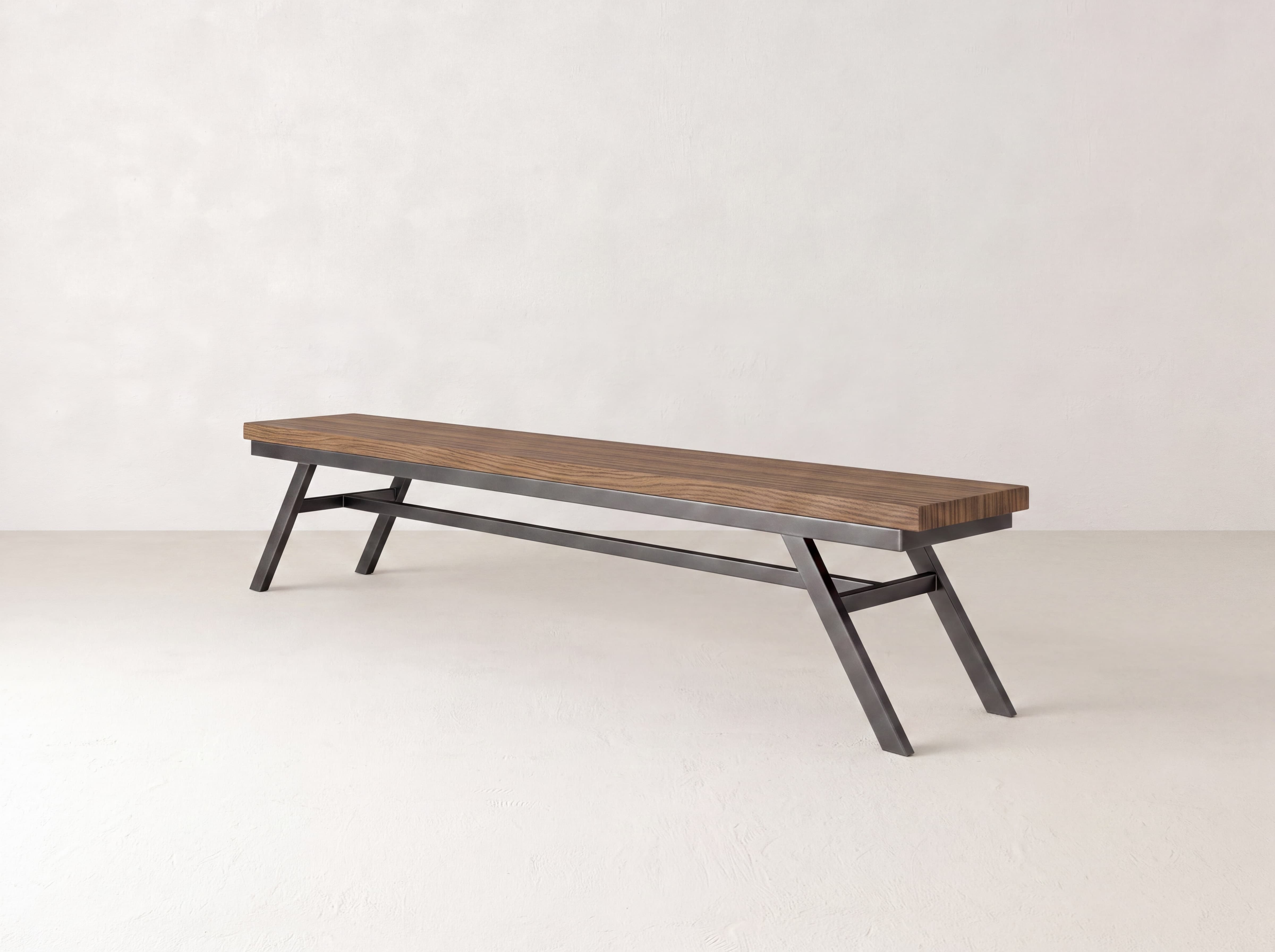 Fulton Bench - Almond on Oak
