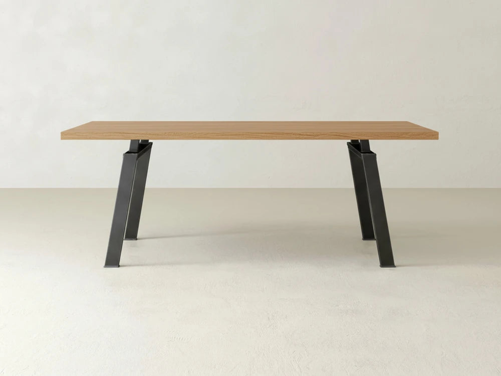 Fulton Dining Table - Oat on Oak