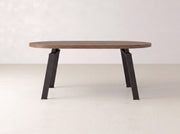 Fulton Oval Dining Table - Almond on Oak
