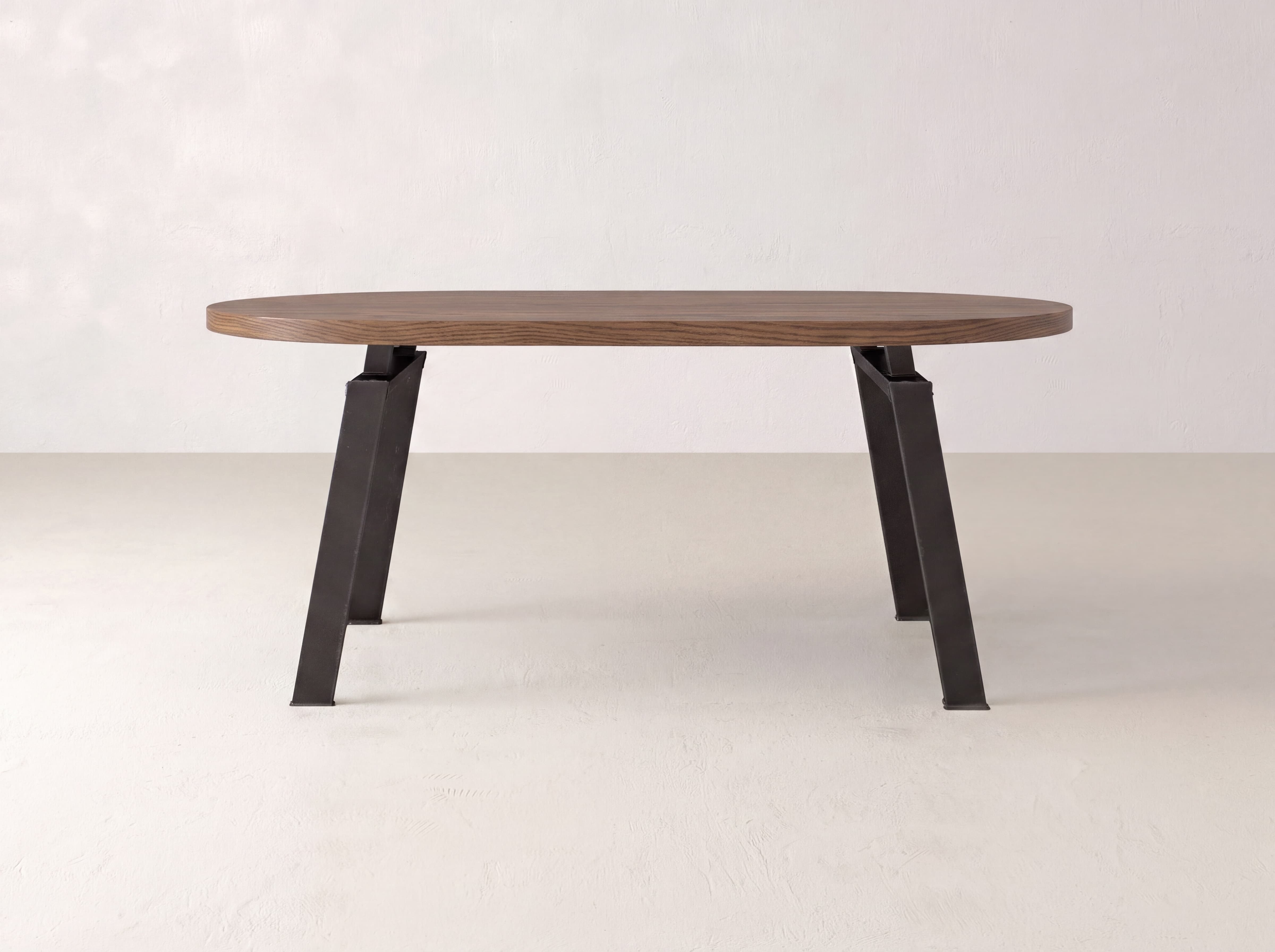Fulton Oval Dining Table - Almond on Oak