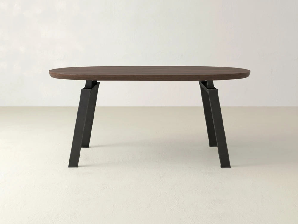 Fulton Oval Dining Table - Sable on Oak