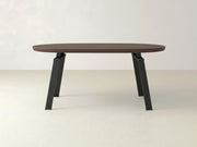 Fulton Oval Dining Table - Sable on Oak