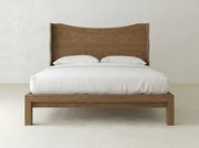 Harlow Bed - Almond on Oak