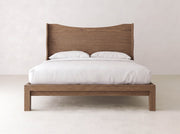Harlow Bed - Almond on Oak