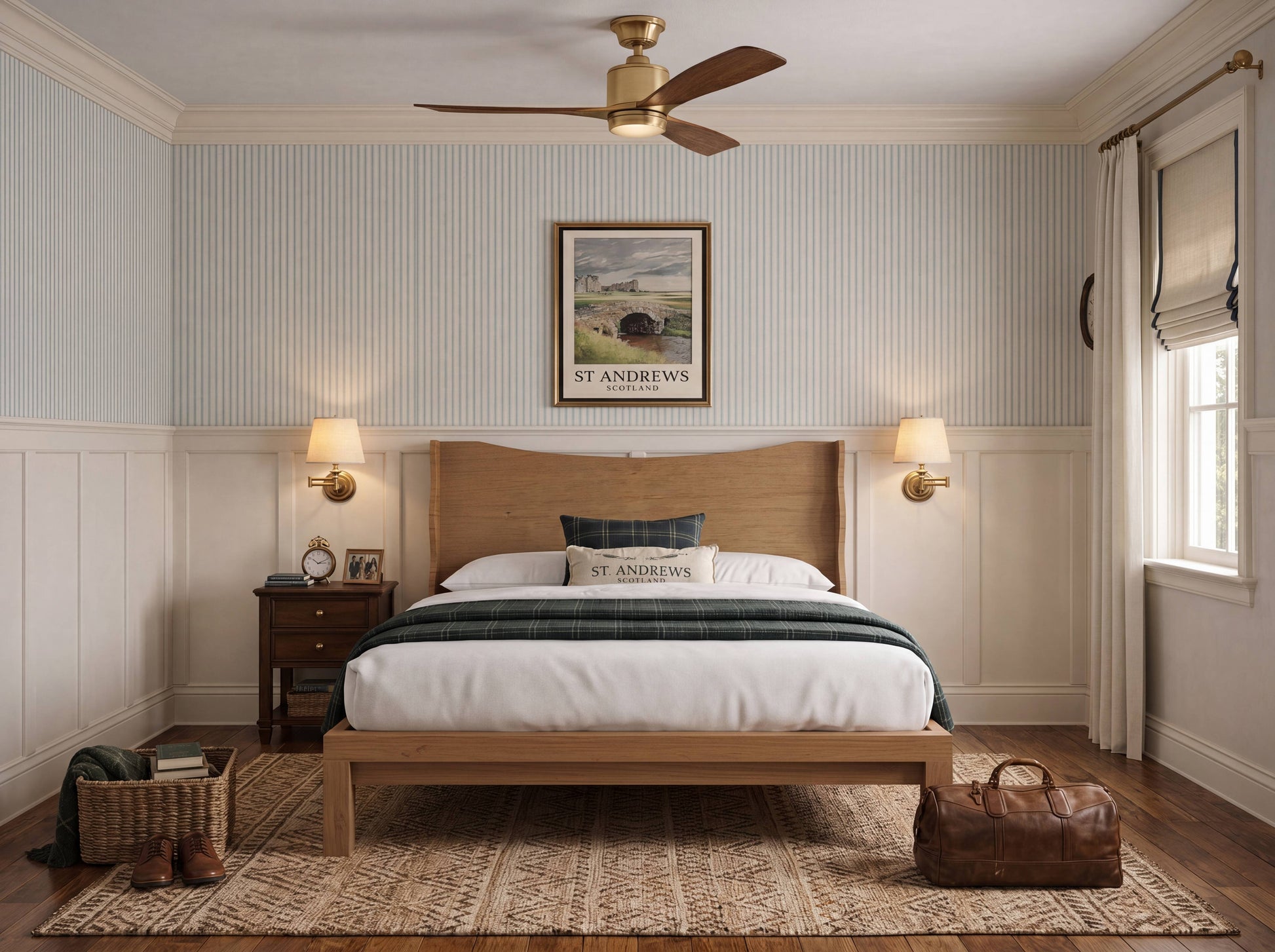 Harlow Bed - Sable on Oak