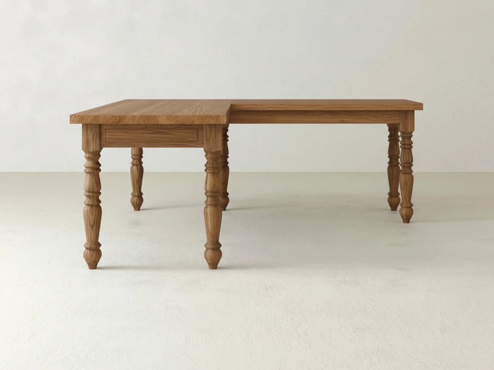 Hathaway Corner Desk - Oat on Oak