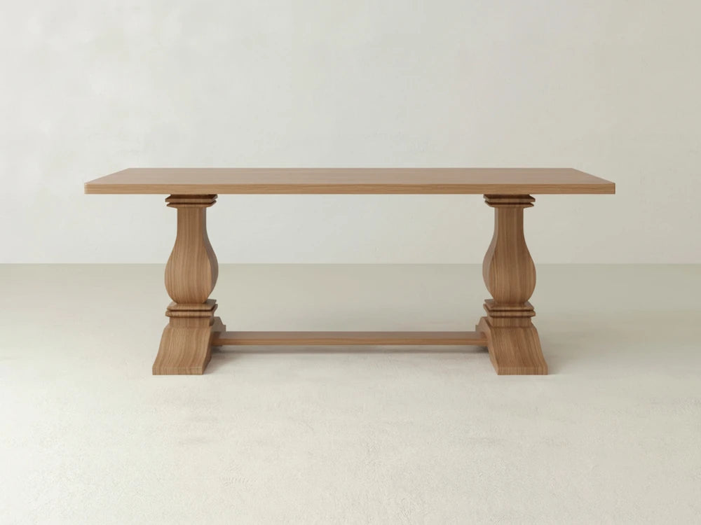Heirloom Dining Table - Oat on Oak
