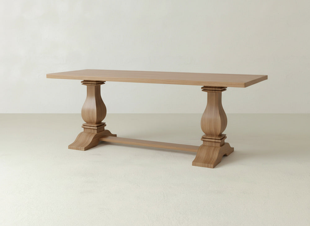 Heirloom Dining Table - Oat on Oak