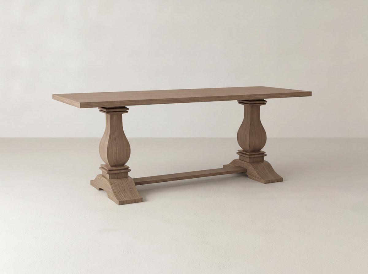 Heirloom Dining Table - Sandstone on White Oak