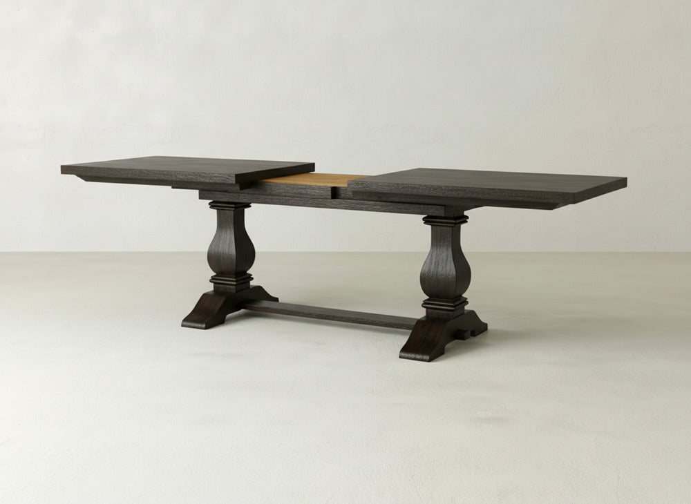 Heirloom Expandable Dining Table - Espresso on Oak