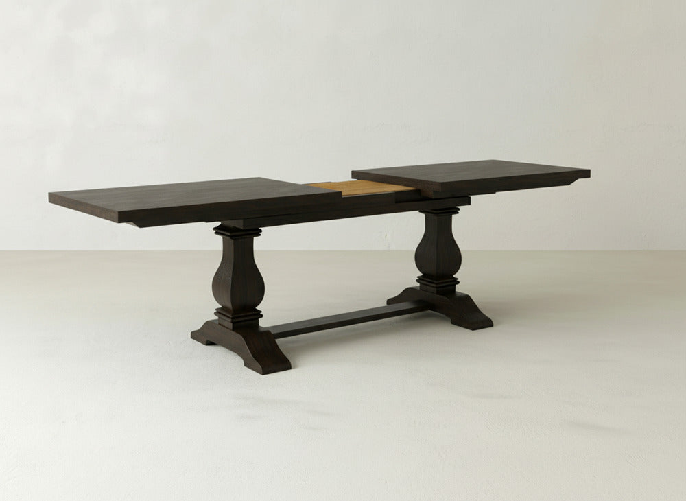 Heirloom Expandable Dining Table - Espresso on Oak