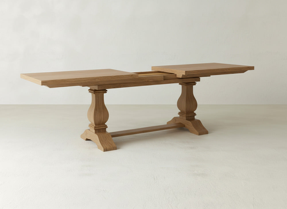 Heirloom Expandable Dining Table - Oat on Oak