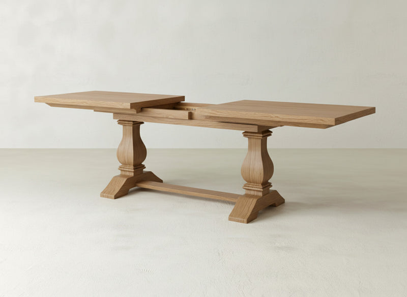 Heirloom Expandable Dining Table - Oat on Oak