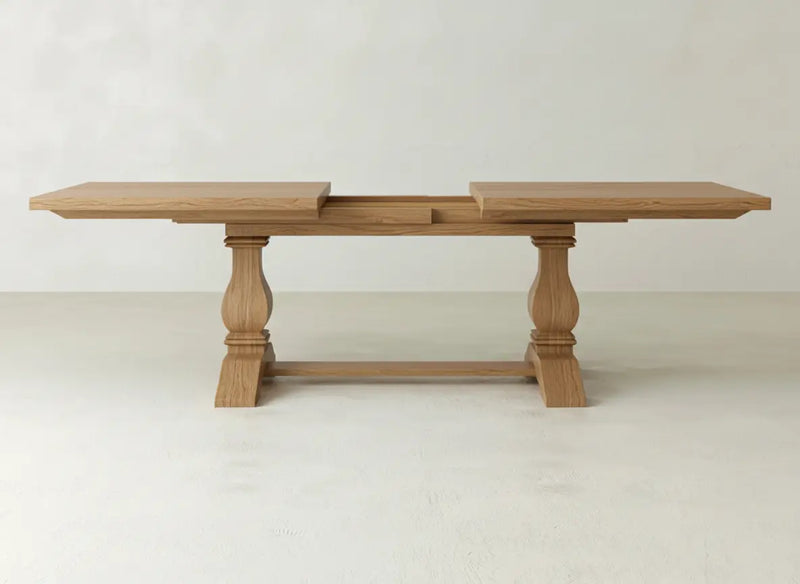 Heirloom Expandable Dining Table - Oat on Oak