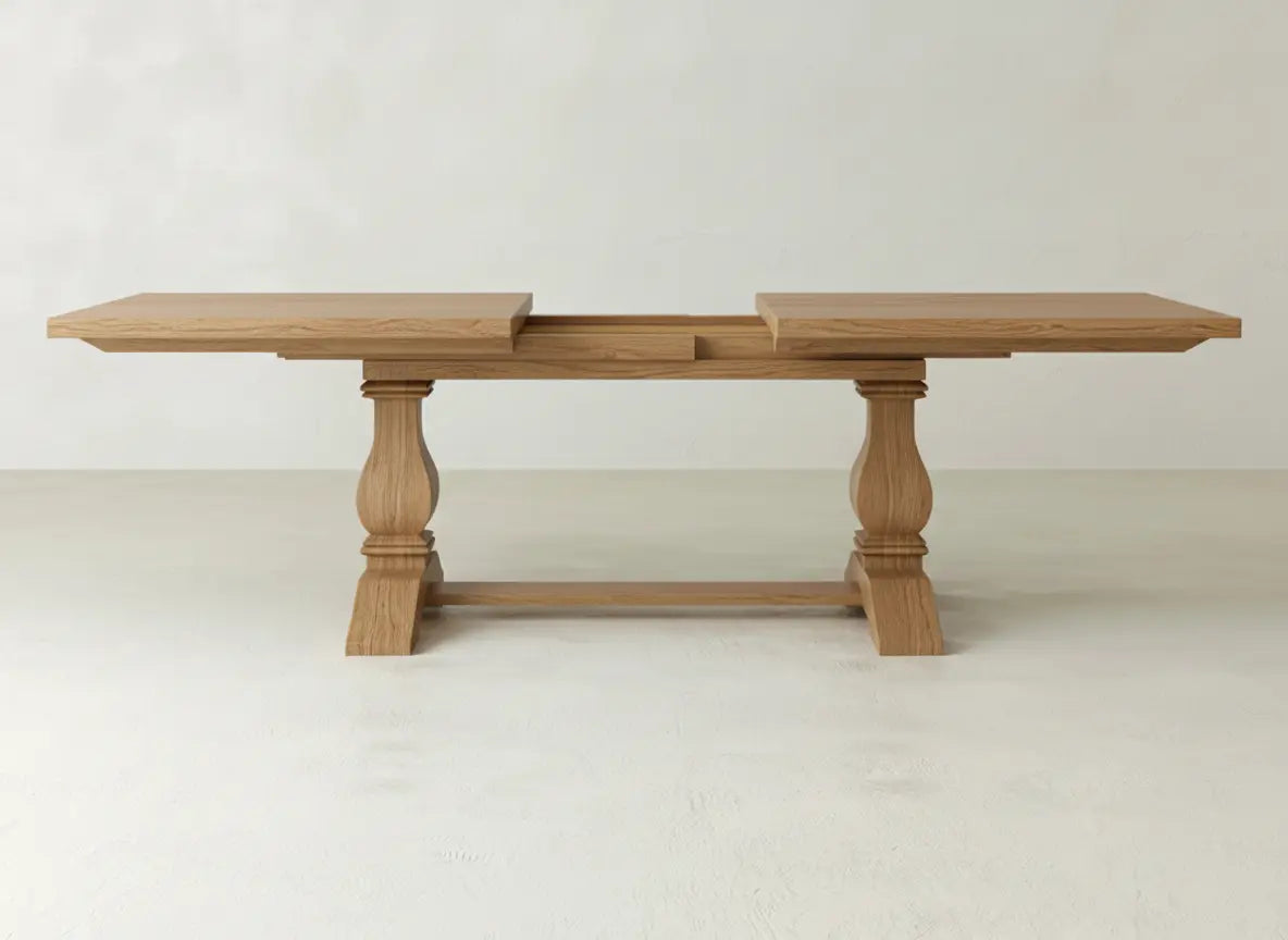 Heirloom Expandable Dining Table - Oat on Oak