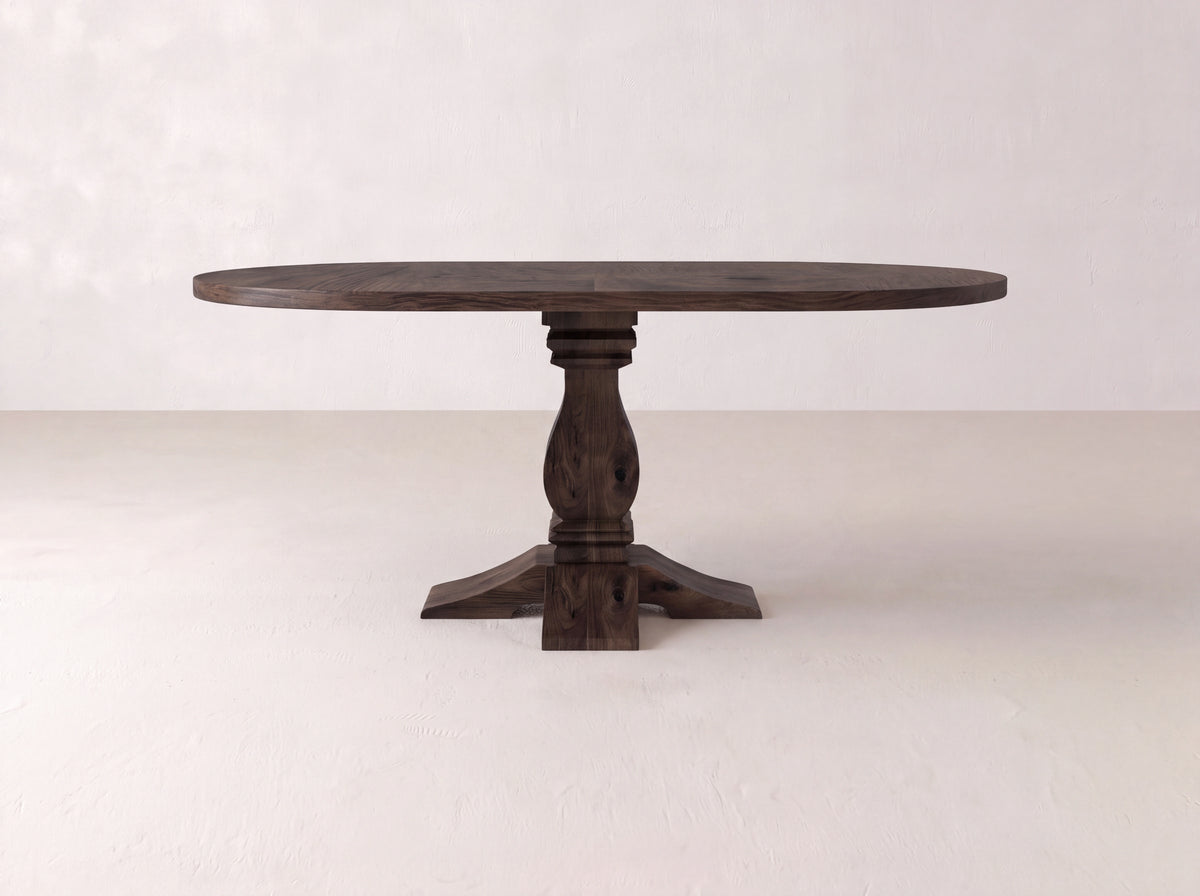 Heirloom Oval Dining Table - Umber on Black Walnut