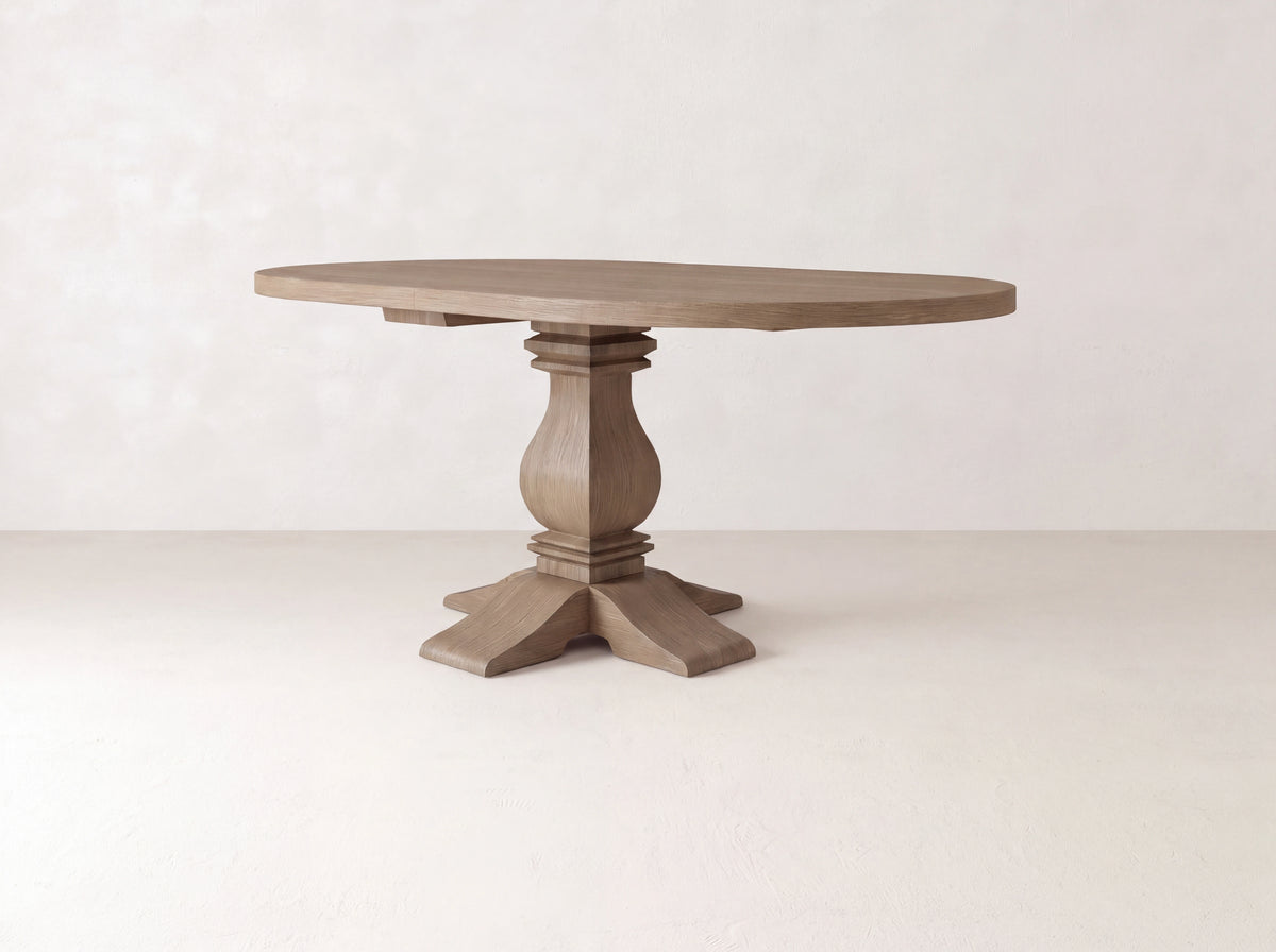 Heirloom Oval Dining Table - Sandstone on White Oak