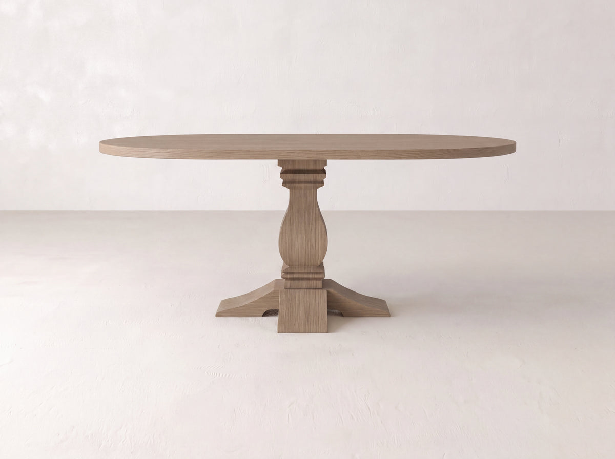 Heirloom Oval Dining Table - Sandstone on White Oak