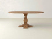 Heirloom Oval Dining Table - Oat on Oak