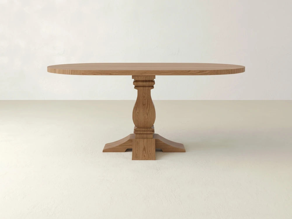 Heirloom Oval Dining Table - Oat on Oak