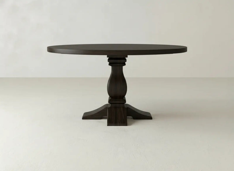 Heirloom Round Dining Table - Espresso on Oak