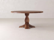 Heirloom Round Dining Table - Satin on Black Walnut