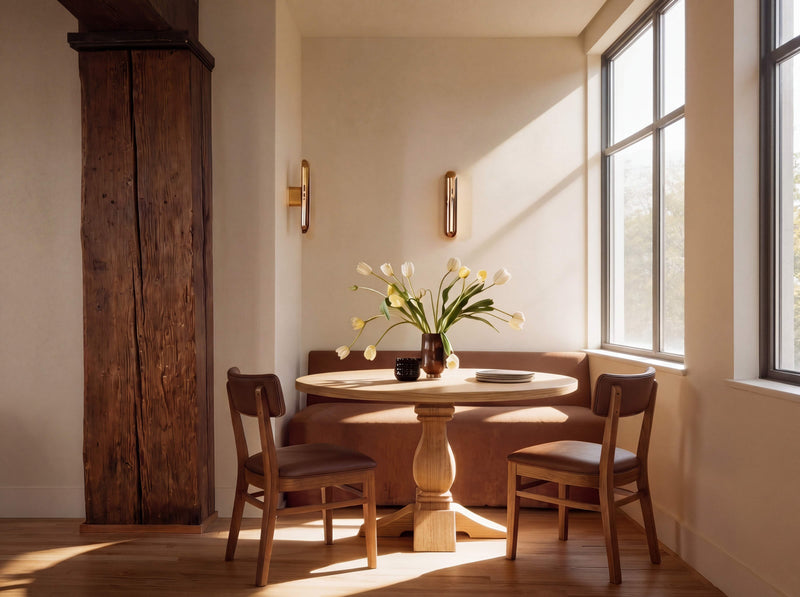 Heirloom Round Dining Table - Sable on Oak
