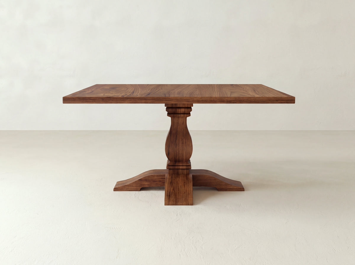 Heirloom Square Dining Table - Satin on Black Walnut