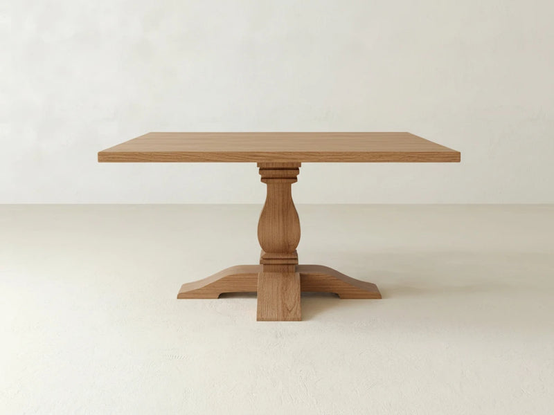 Heirloom Square Dining Table - Oat on Oak