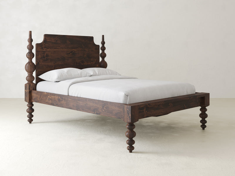 Olivia Poster Bed - Tobacco on Alder