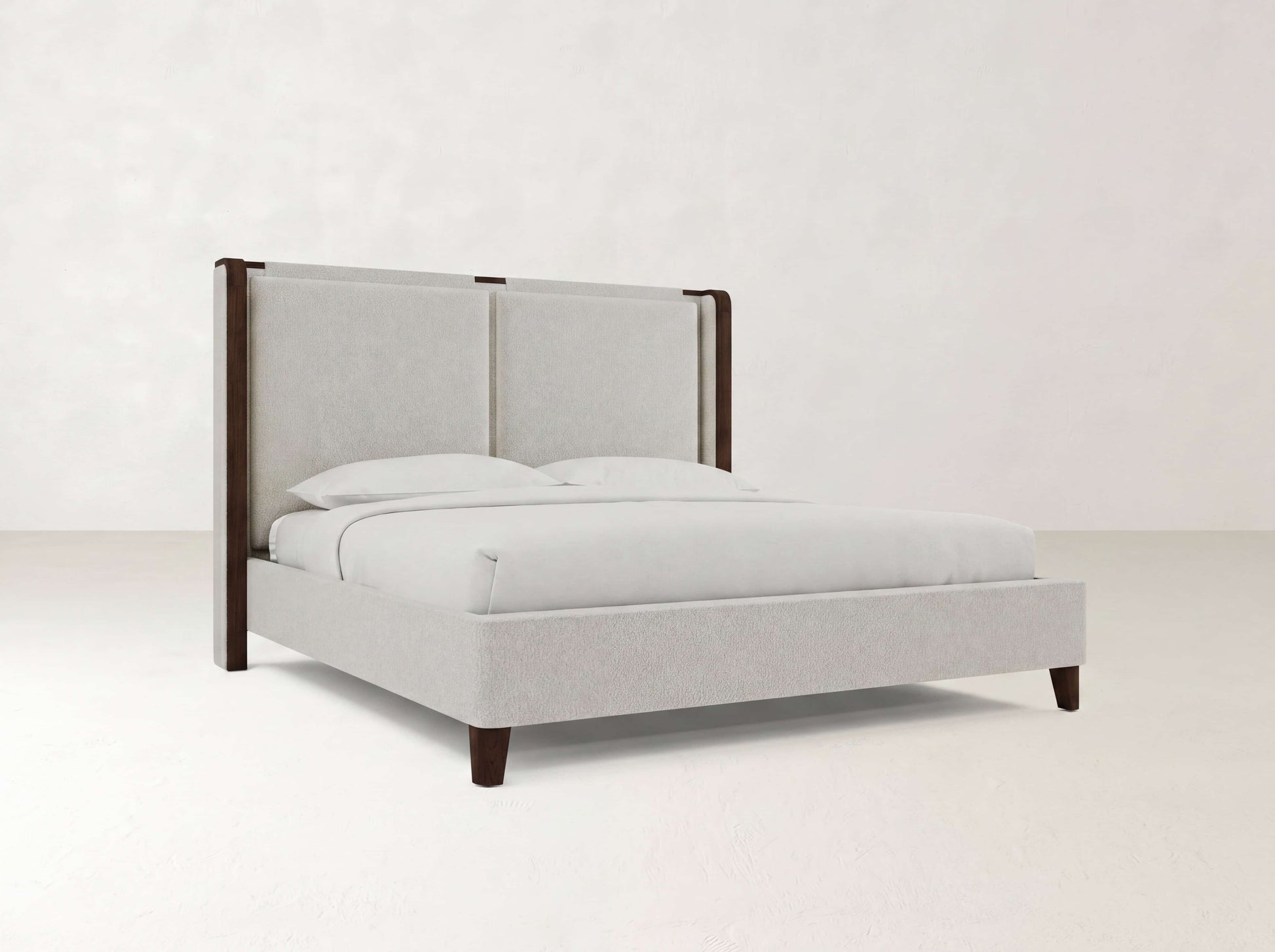 Holden Bed - Tobacco & Ivory Boucle