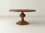 Josephine Round Dining Table - Satin on Black Walnut