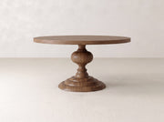 Josephine Round Dining Table - Almond on Oak