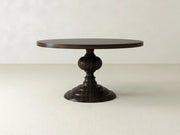 Josephine Round Dining Table - Espresso on Oak