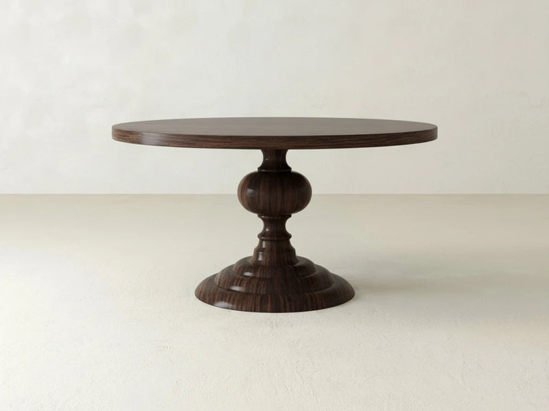 Josephine Round Dining Table - Sable on Oak