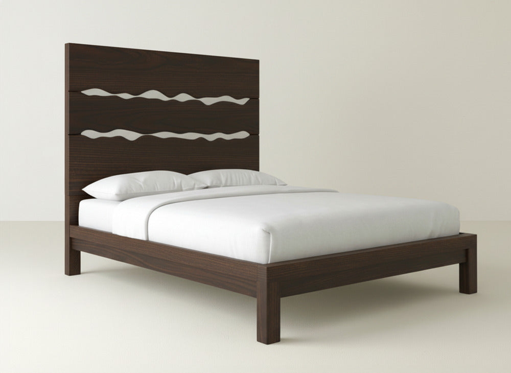 Live Edge Bed - Sable on Oak