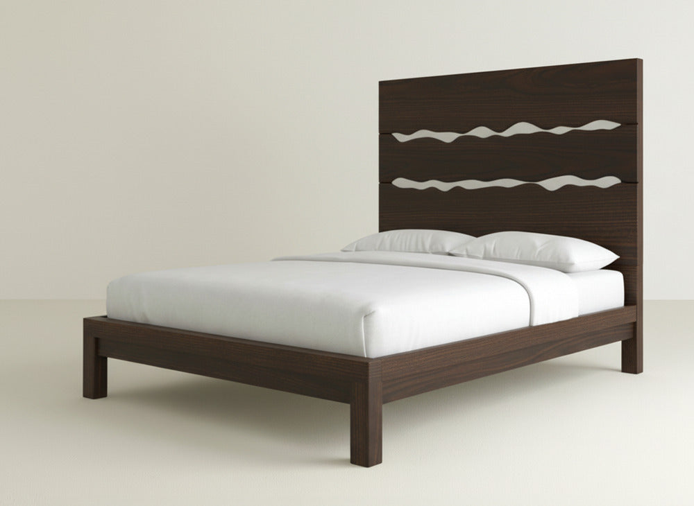 Live Edge Bed - Sable on Oak