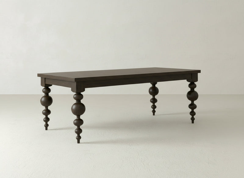 Olivia Dining Table - Espresso on Oak