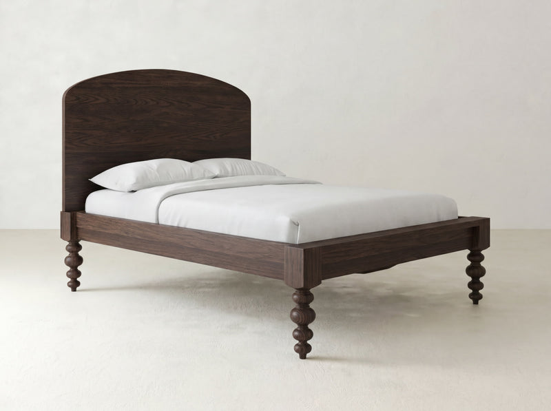 Olivia Arch Bed - Sable on Oak