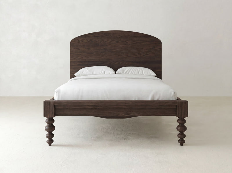 Olivia Arch Bed - Sable on Oak