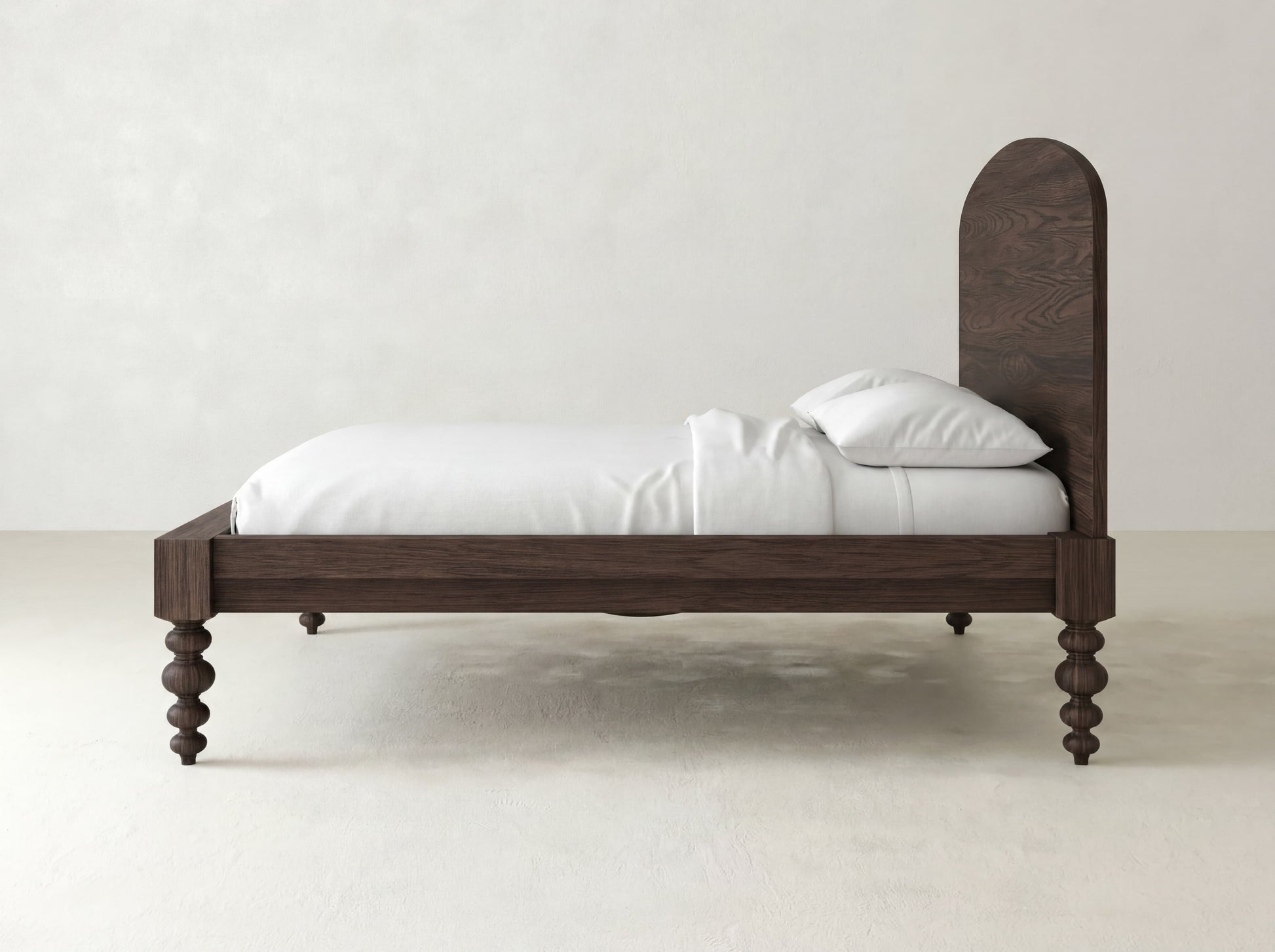 Olivia Arch Bed - Sable on Oak