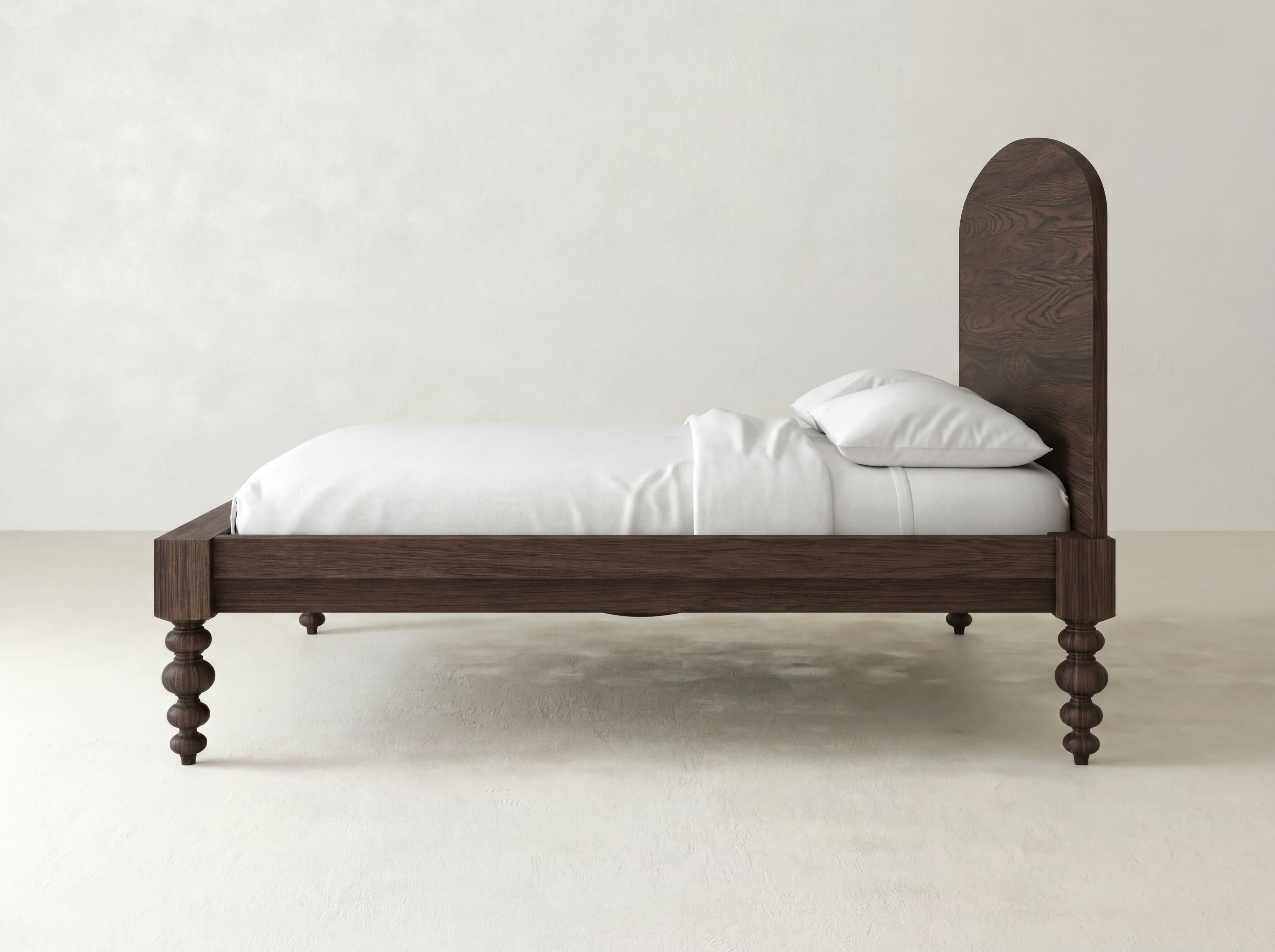 Olivia Arch Bed - Sable on Oak