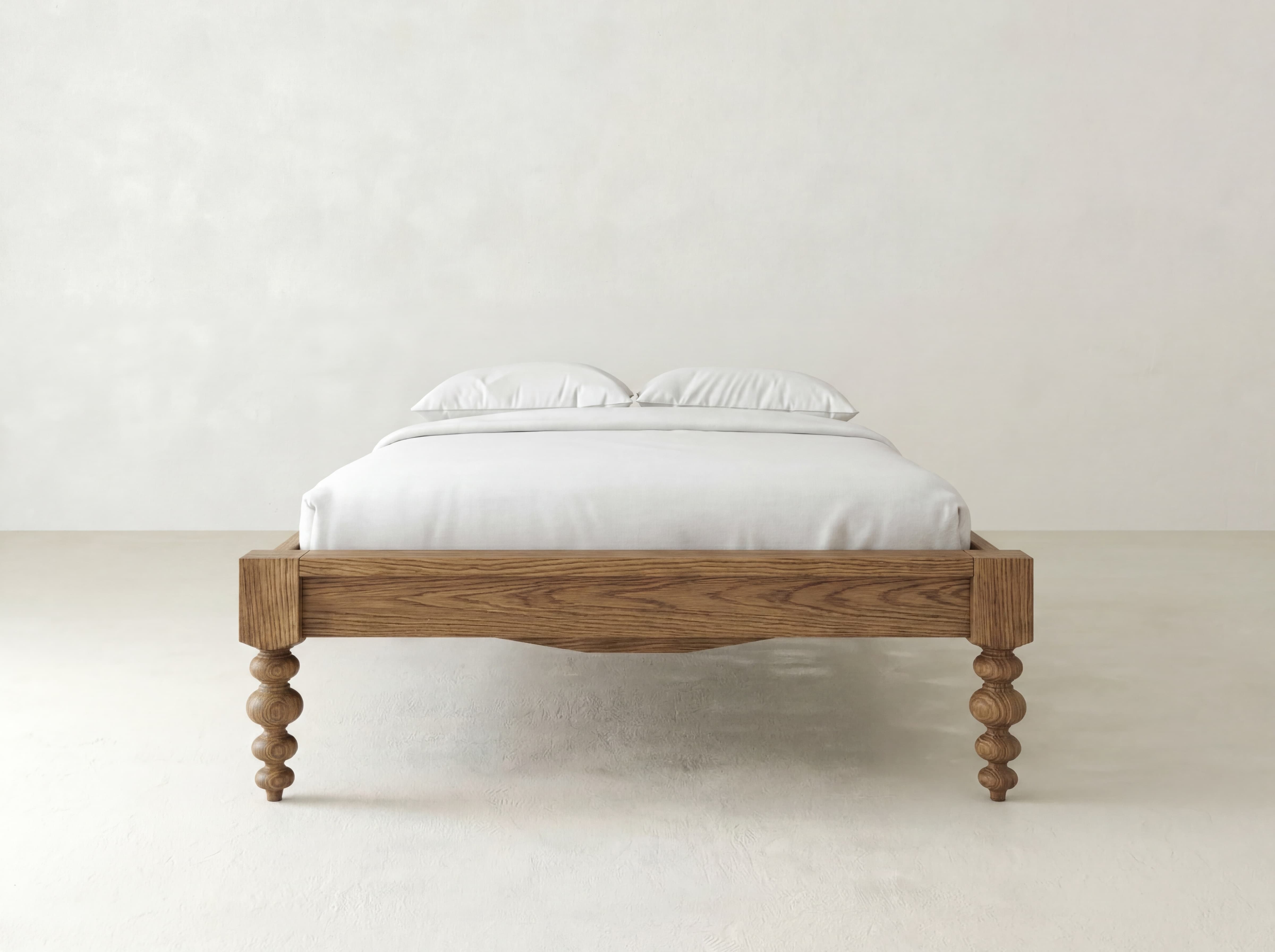 Olivia Bed - Almond on Oak