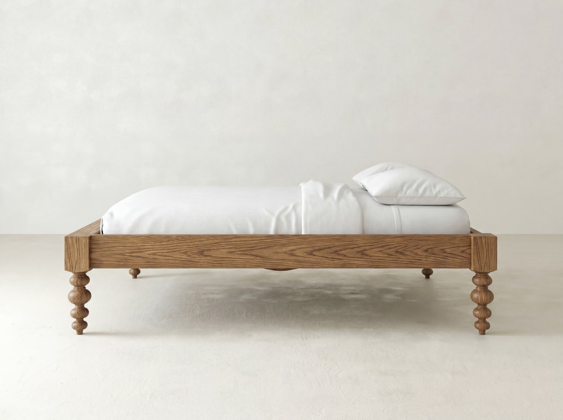 Olivia Bed - Almond on Oak