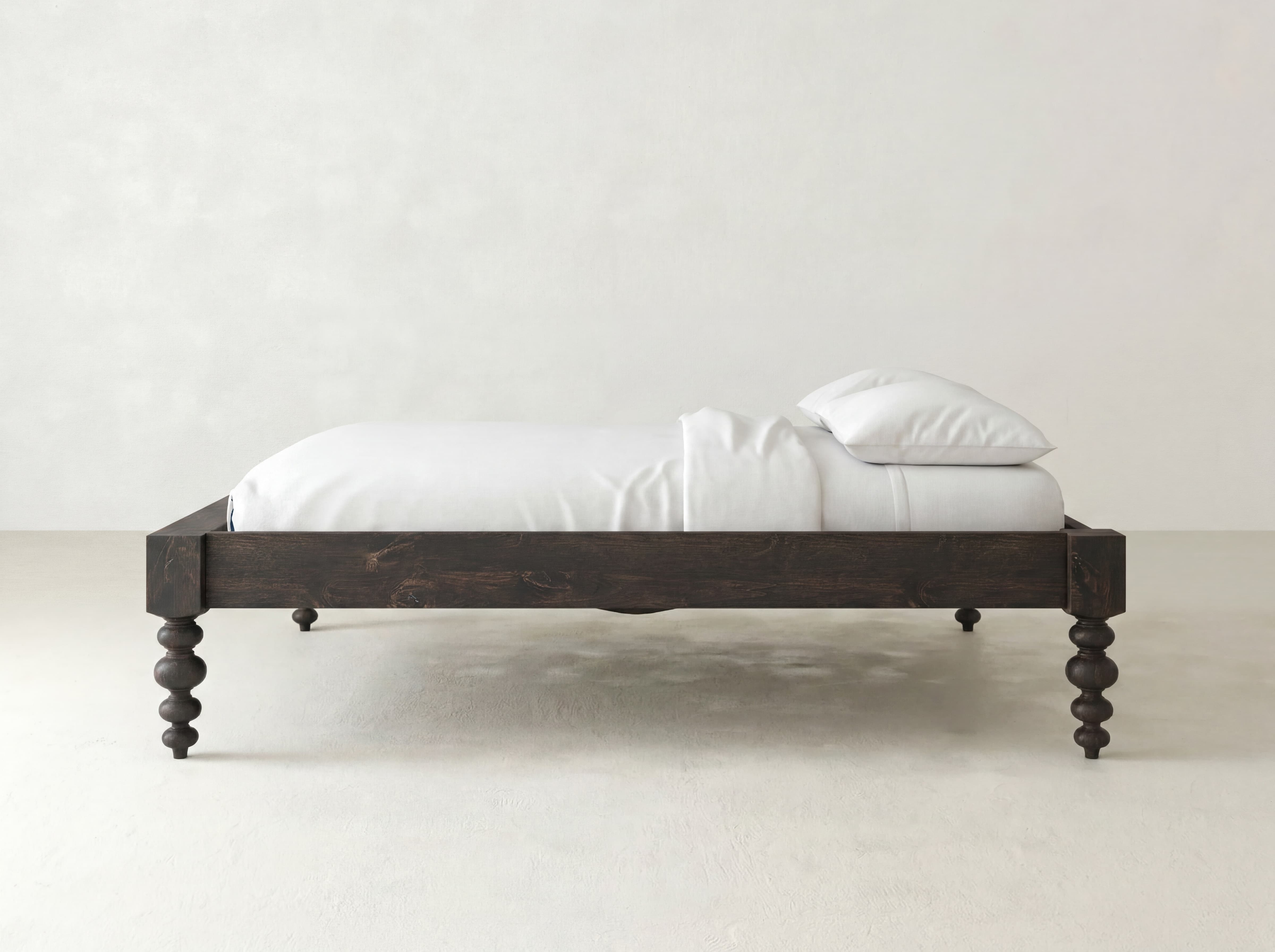 Olivia Bed - Charred Ember on Alder