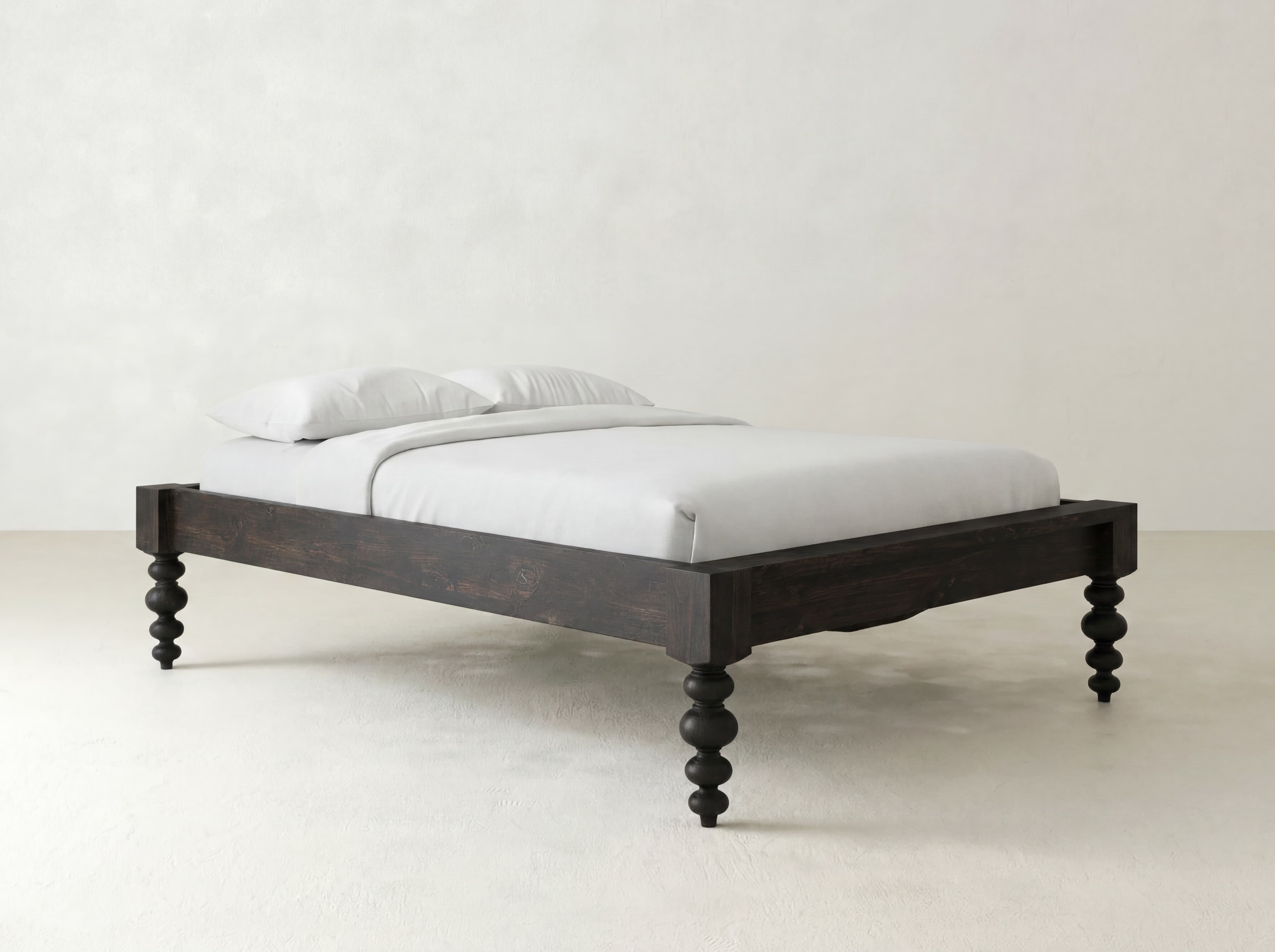 Olivia Bed - Charred Ember on Alder