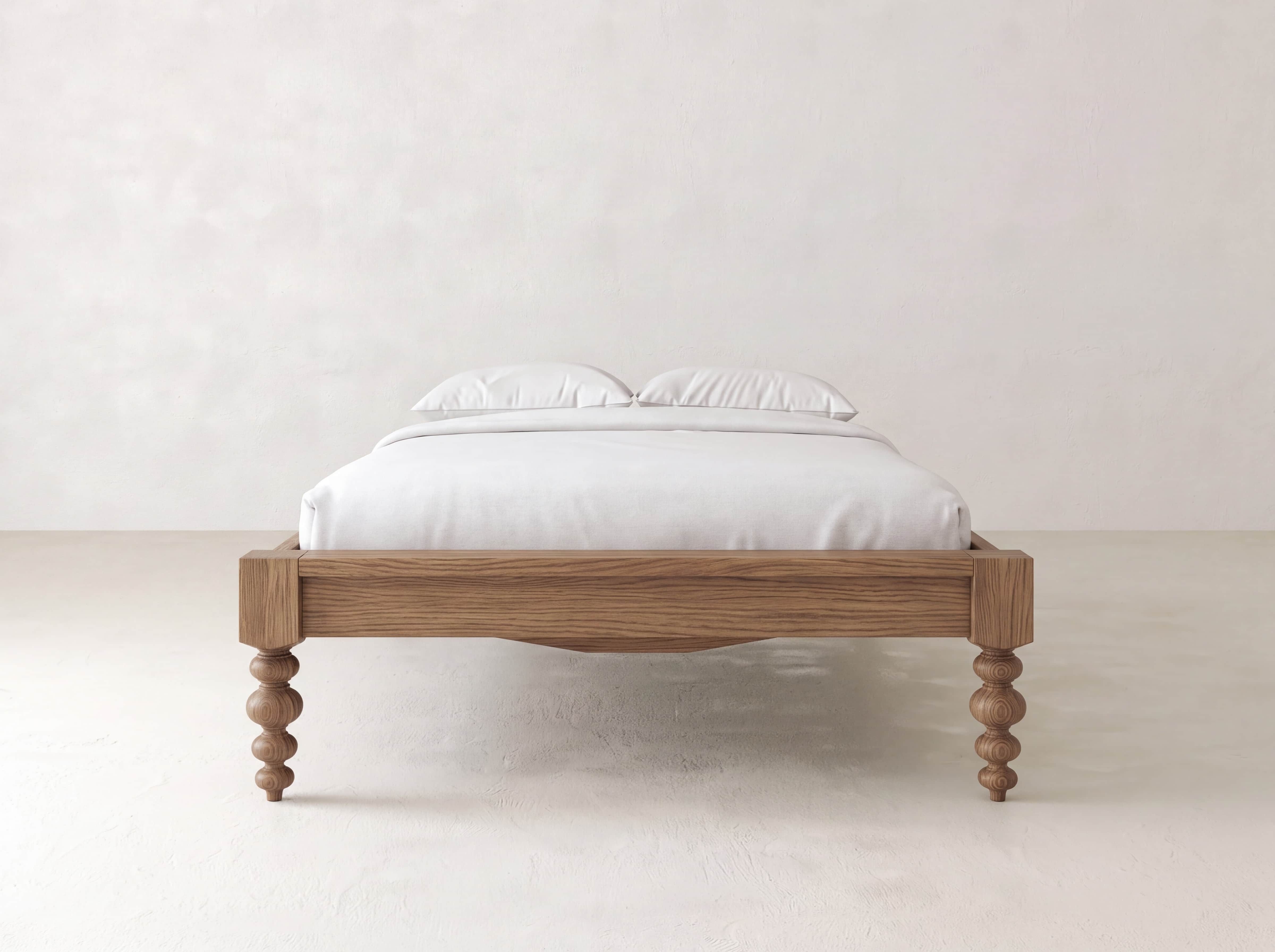Olivia Bed - Almond on Oak