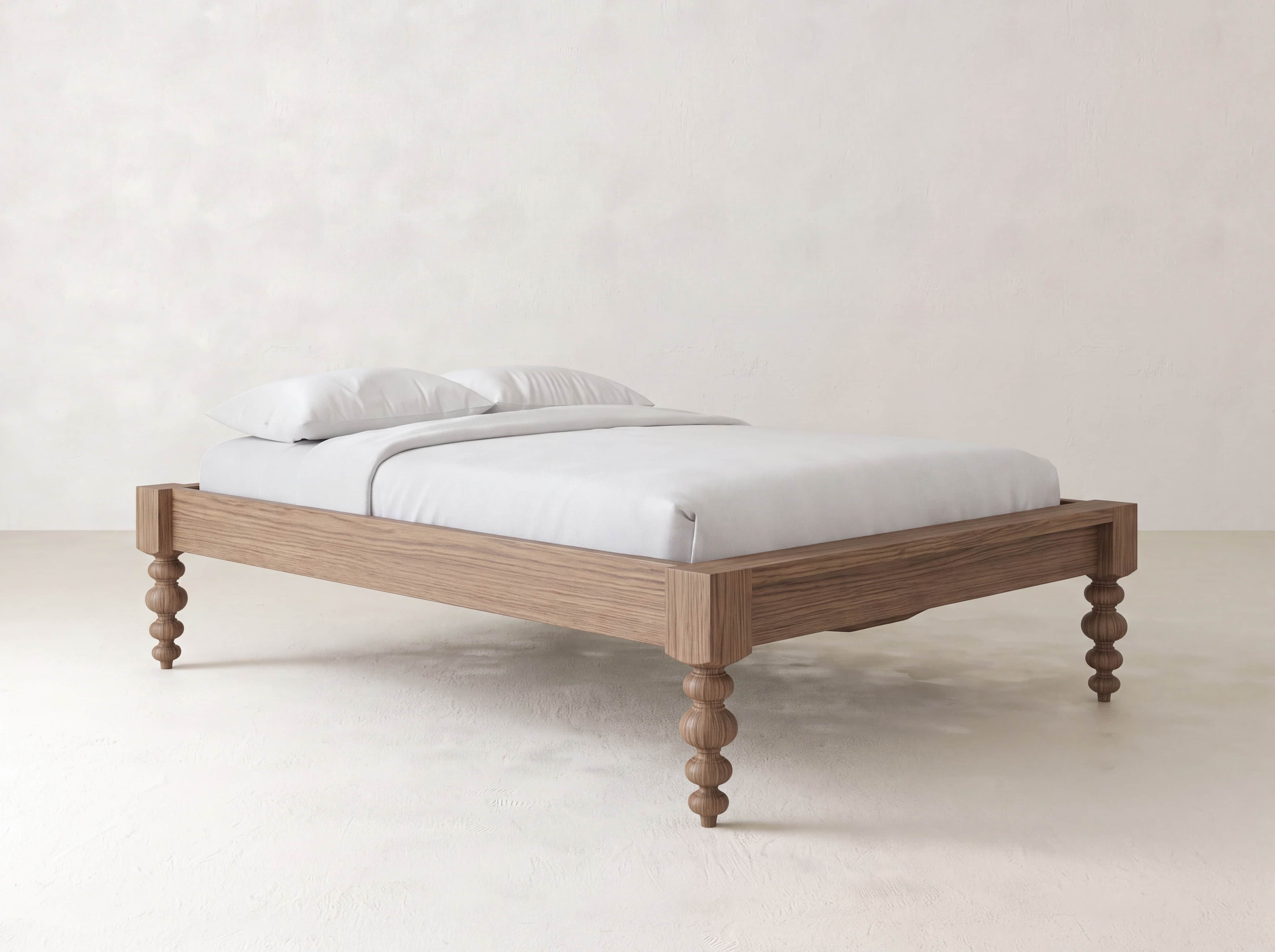 Olivia Bed - Almond on Oak