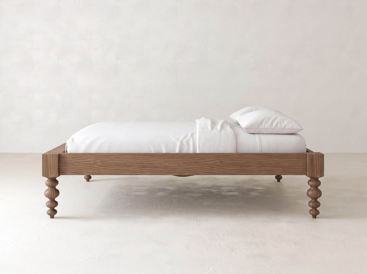 Olivia Bed - Almond on Oak