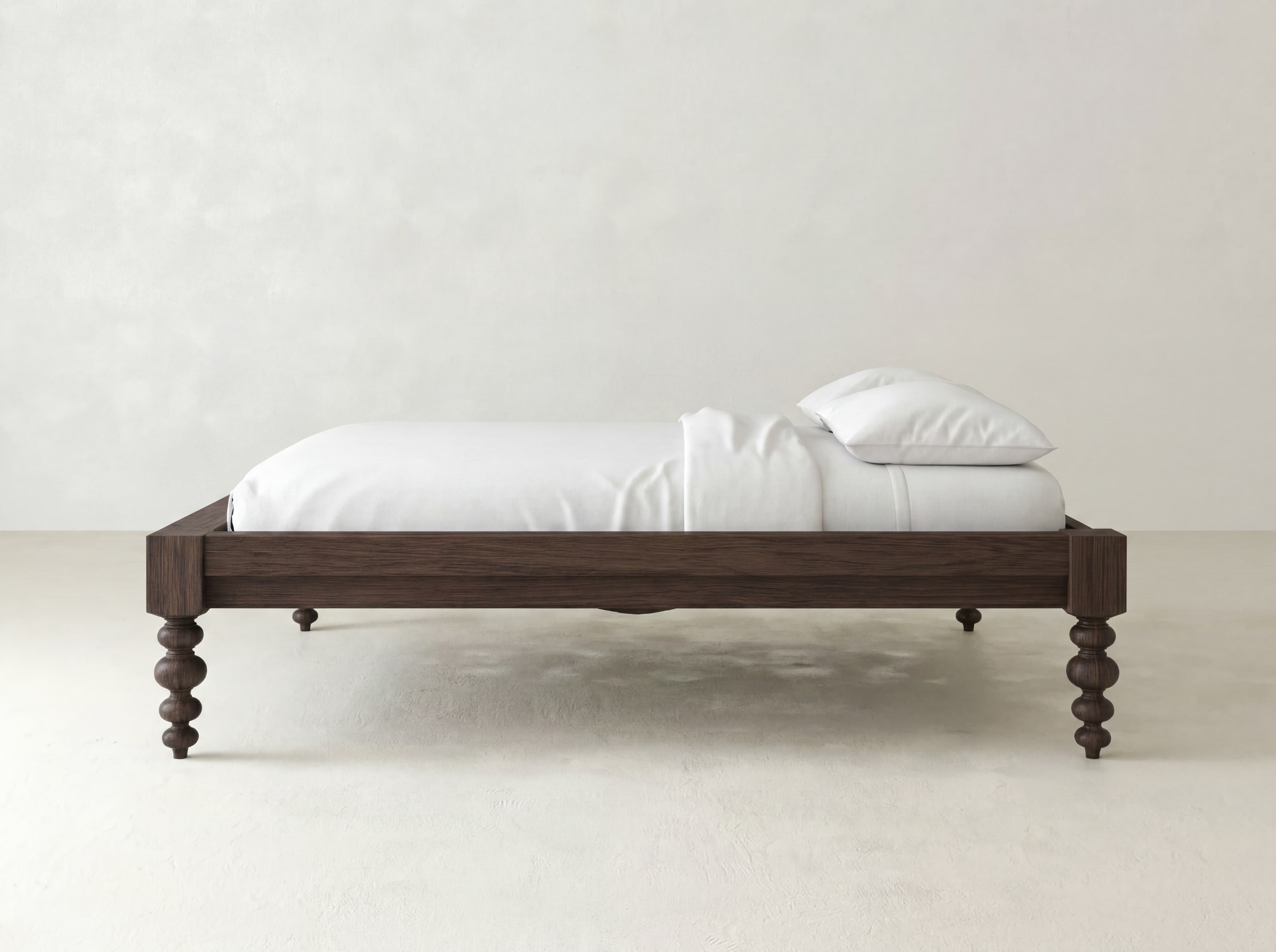Olivia Bed - Sable on Oak